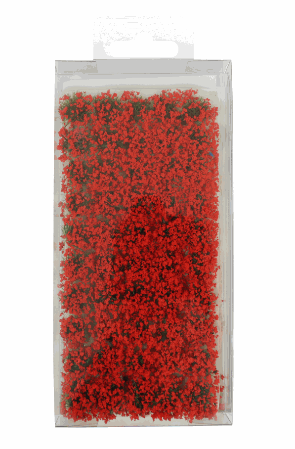 WWScenics 6mm poppy tufts self-adhesive static grass for model scenery and dioramas