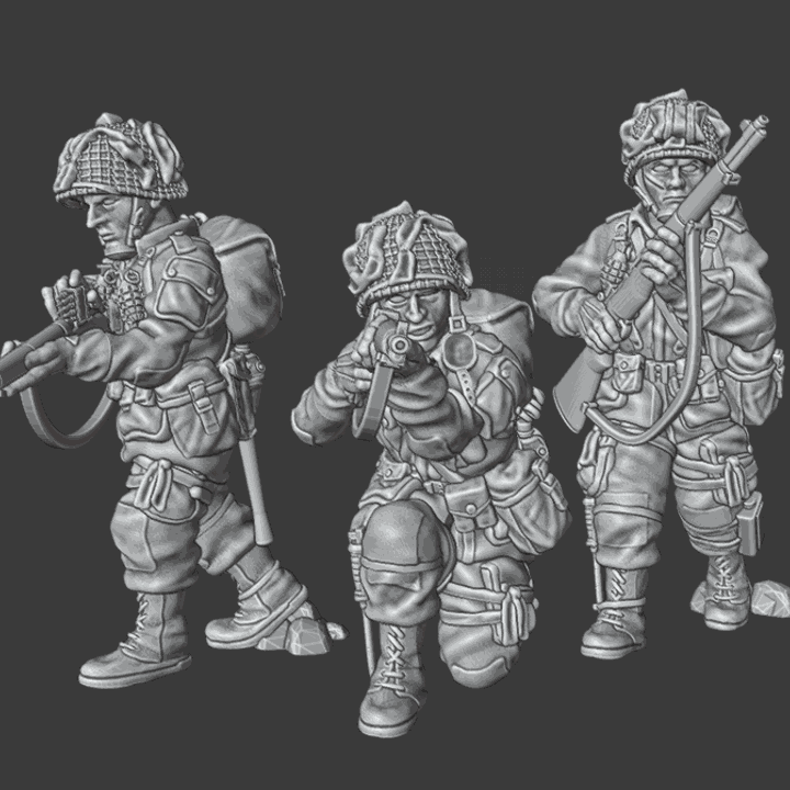 28mm WW2 US paratroopers Rifle Team 4