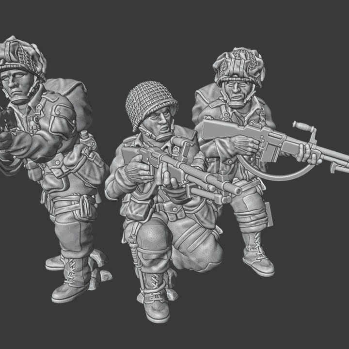28mm WW2 US paratroopers BAR Team