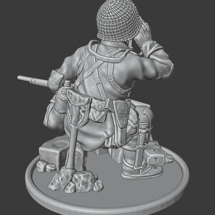 28mm WW2 US Paratrooper SNIPER