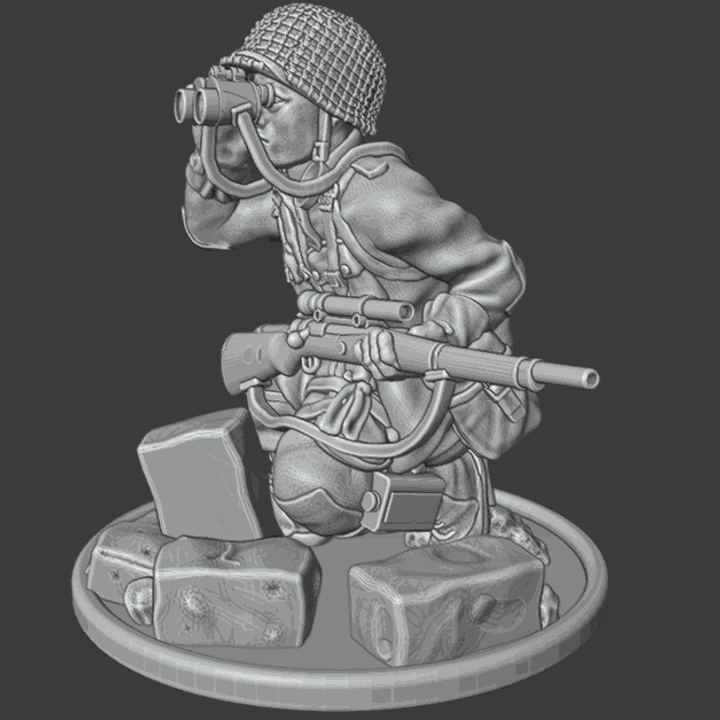 28mm WW2 US Paratrooper SNIPER