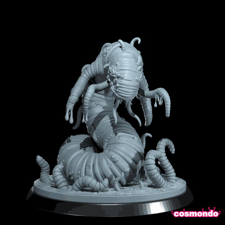 32mm Bayous Blightworm, Cosmic Horror Monster, Cthulhu
