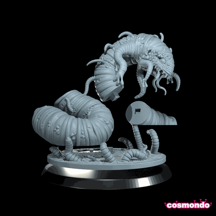 32mm Bayous Blightworm, Cosmic Horror Monster, Cthulhu