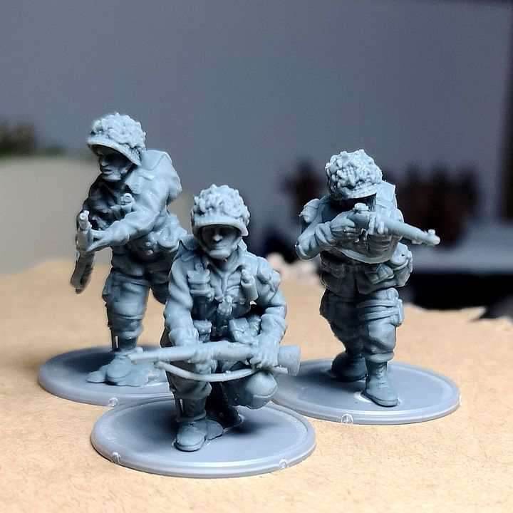 28mm WW2 US paratroopers Rifle Team 2
