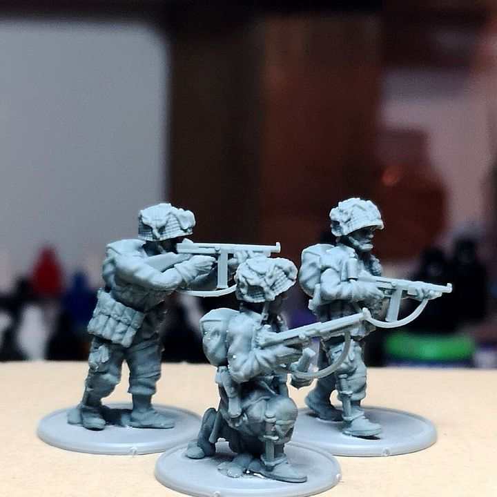 28mm WW2 US paratroopers SMG Team