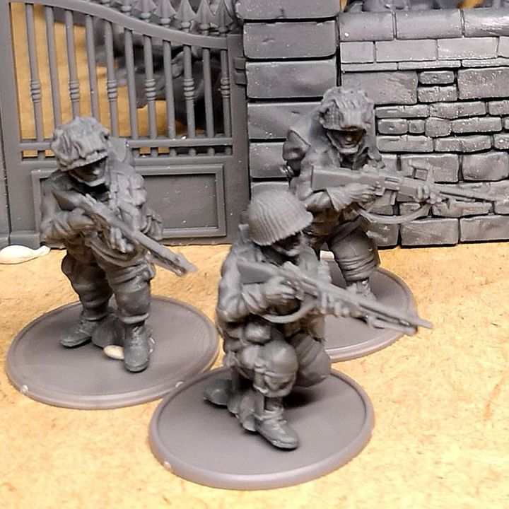 28mm WW2 US paratroopers BAR Team