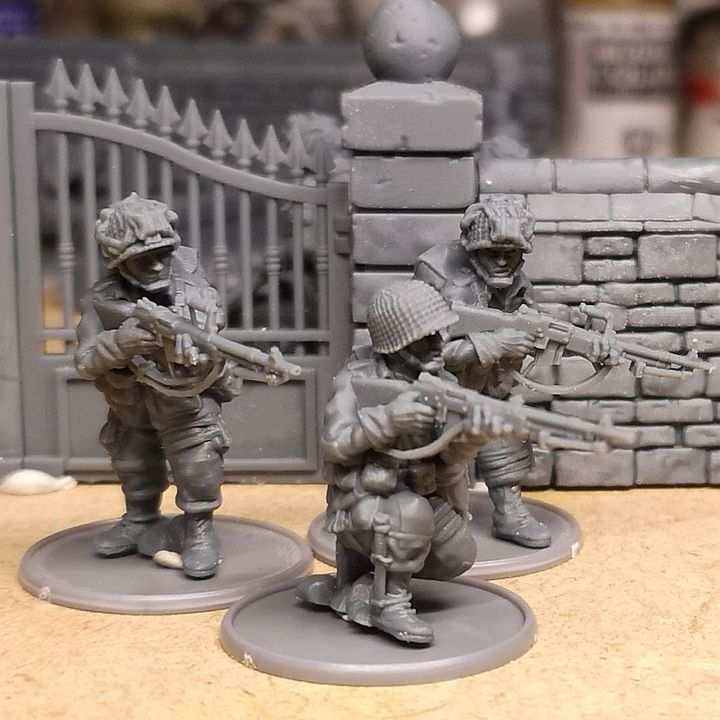 28mm WW2 US paratroopers BAR Team