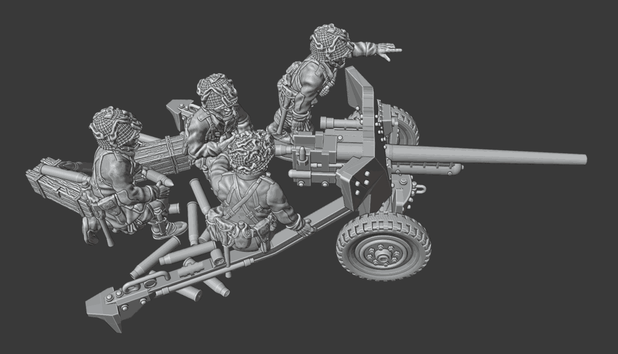 28mm WW2 US Airborne 57 mm Anti‑Tank Gun
