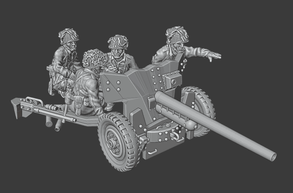 28mm WW2 US Airborne 57 mm Anti‑Tank Gun
