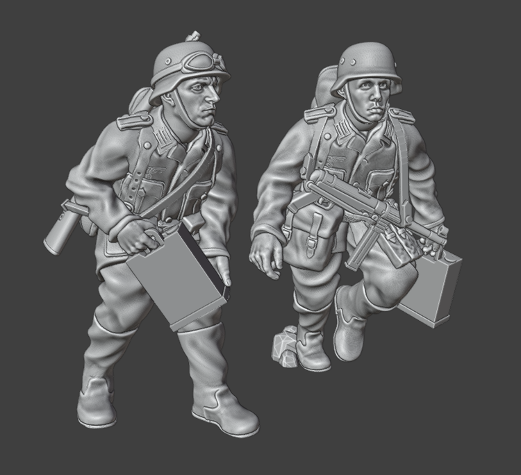 28mm WW2 German Infantry Demolition Charge Team 2
