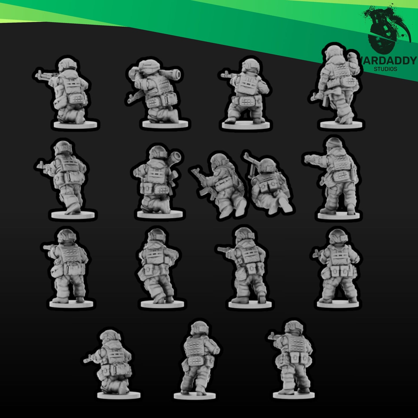 15mm Modern Ukrainian Infantry Squad 1