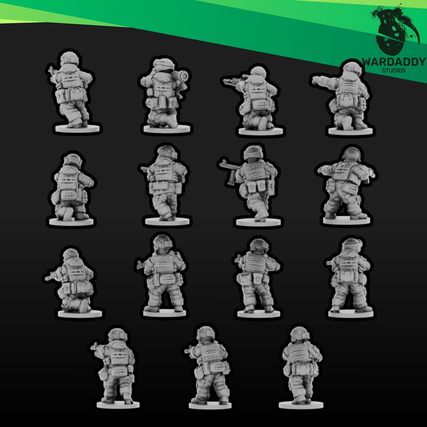 15mm Modern Ukrainian Infantry Squad 2