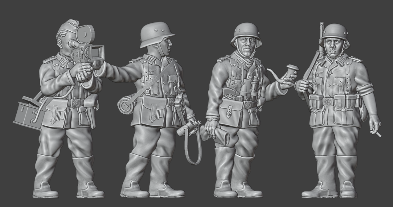 28mm WW2 German Infantry HQ and Propaganda