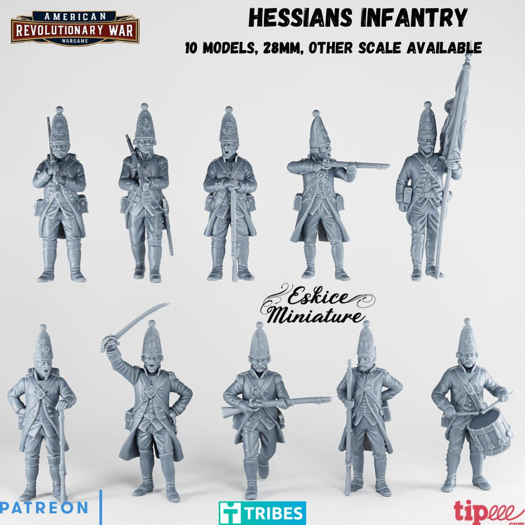 28mm Hessians American Revolutionary War