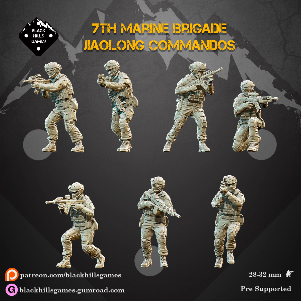 28mm Modern Jiaolong Commandos