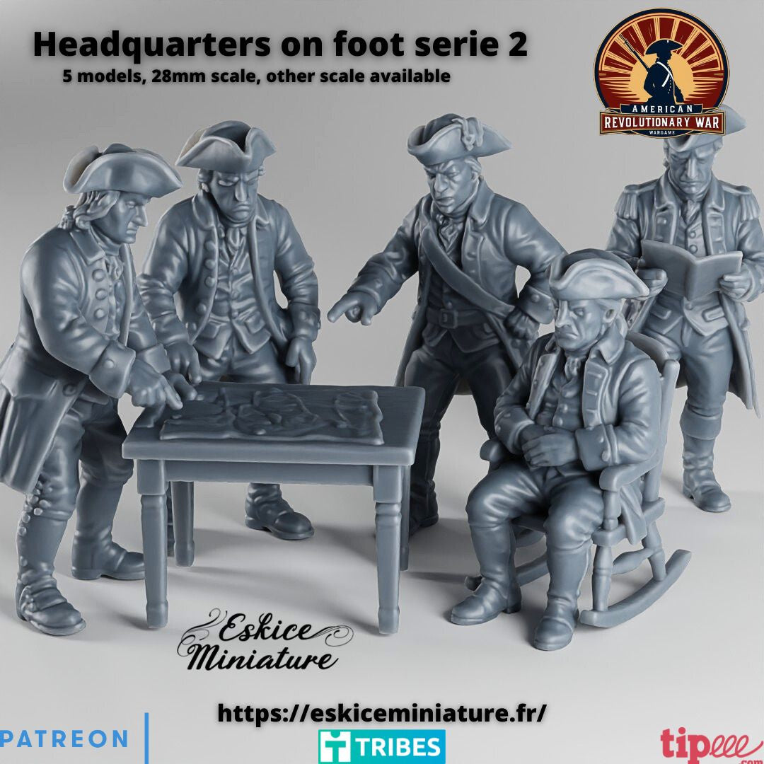 28mm American Revolutionary War HQ