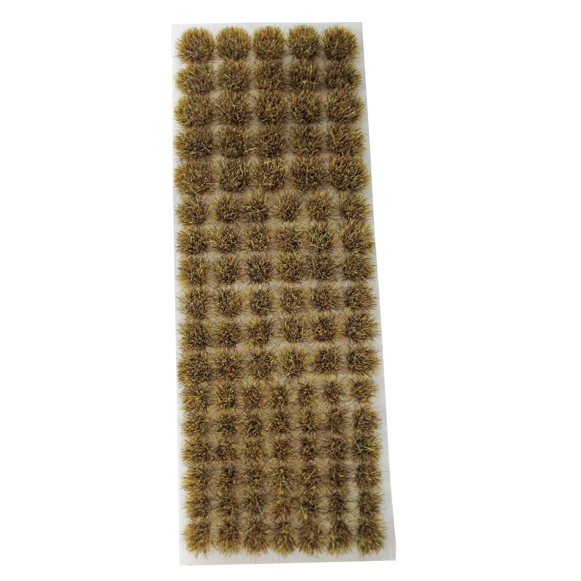 WWScenics 6mm patchy self-adhesive static grass tufts in natural colors for model scenery and dioramas
