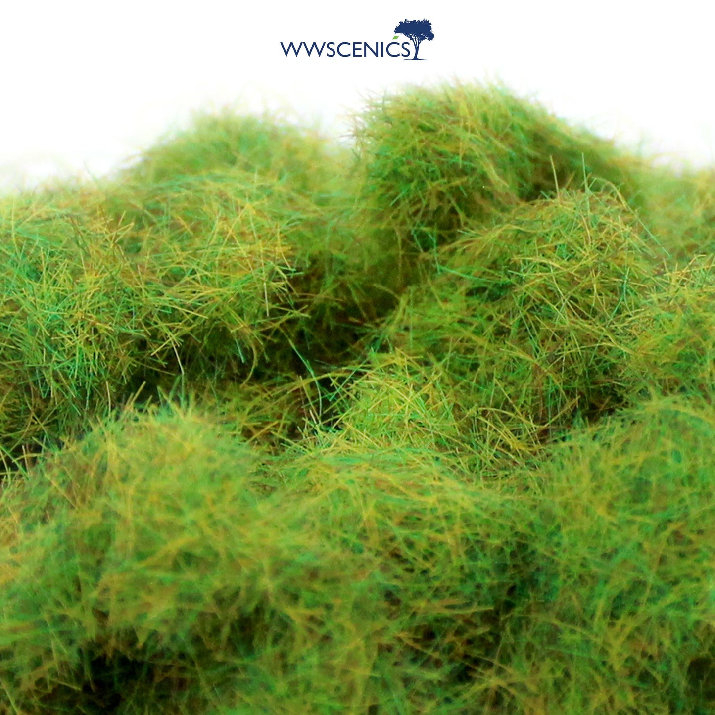 WWScenics 6mm Spring Static Grass for miniature wargaming terrain and model railway scenery with fresh green fibers