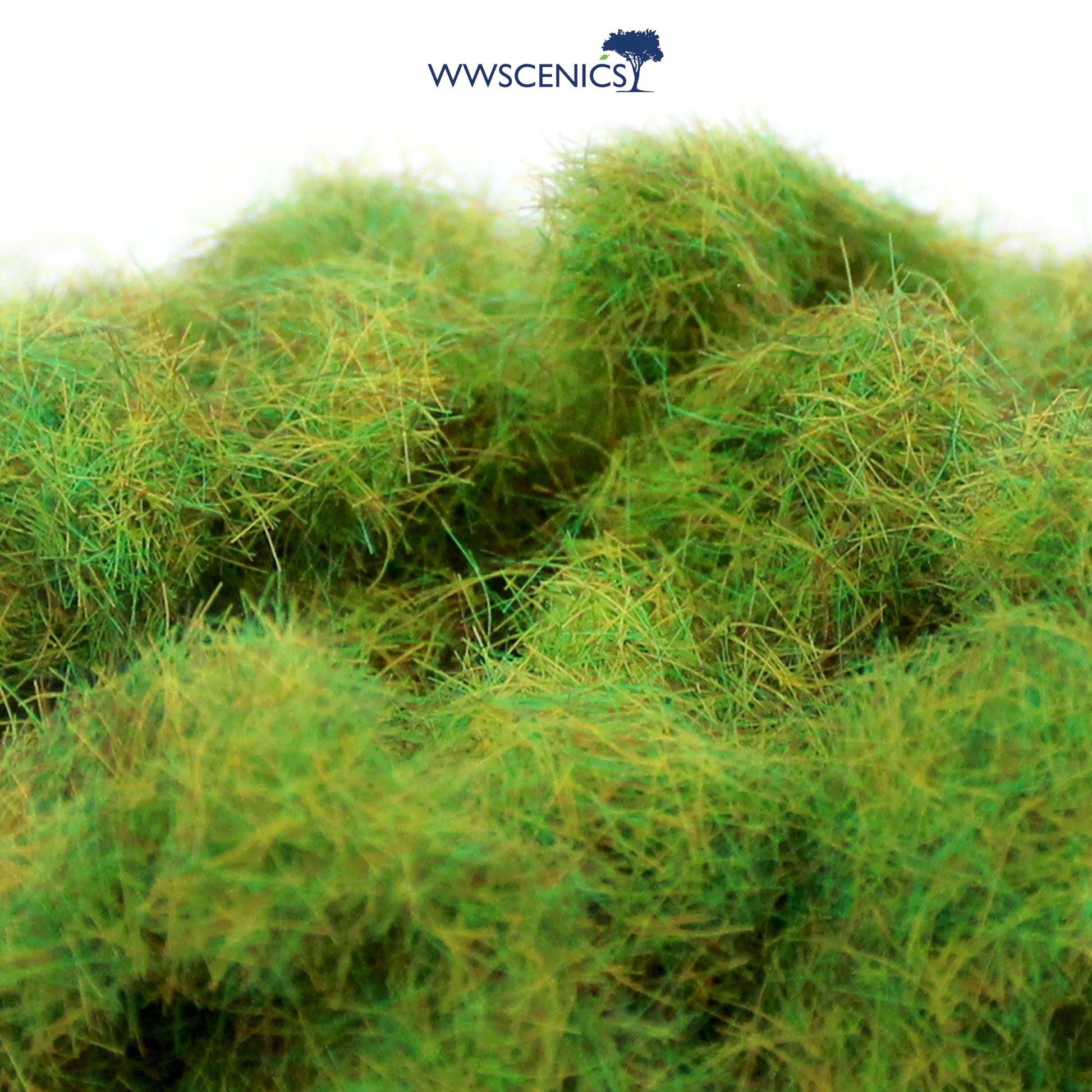 WWScenics 6mm Spring Static Grass for miniature wargaming terrain and model railway scenery with fresh green fibers