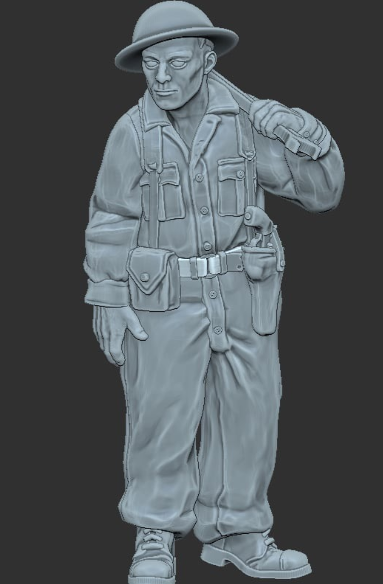 28mm WW1 British/Commonwealth Tank Mechanic