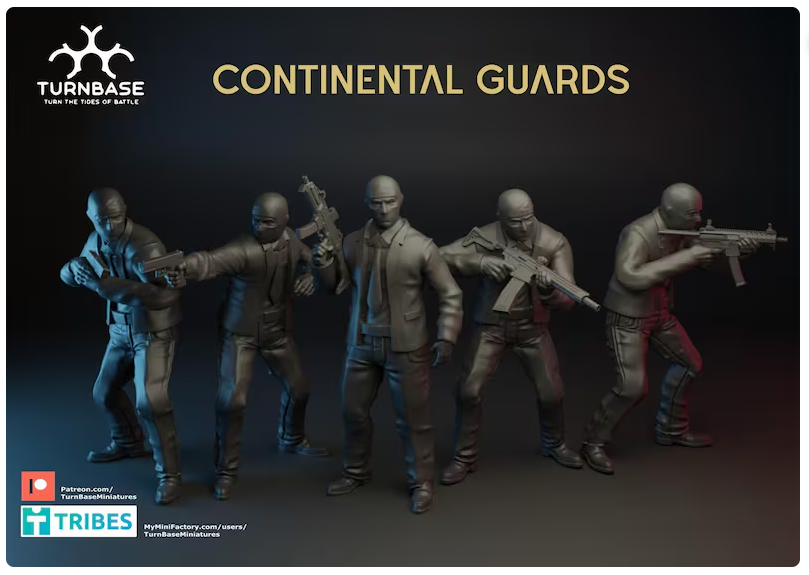 28mm modern continental guards resin miniatures set of 5 for wargaming unpainted models