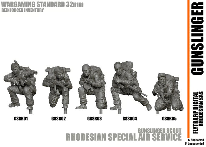 28mm Modern GUNSLINGER: Rhodesian SAS