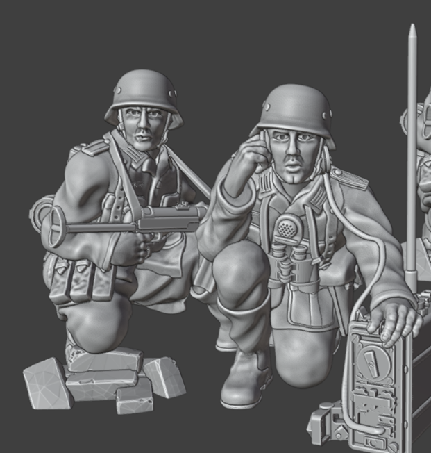 28mm WW2 German Infantry Forward Observer