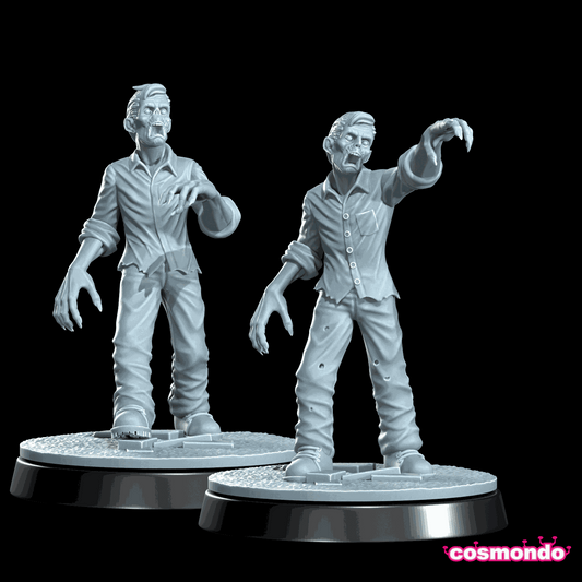 32mm resin 3D printed MacKenzie Zombies miniatures unpainted Cthulhu characters