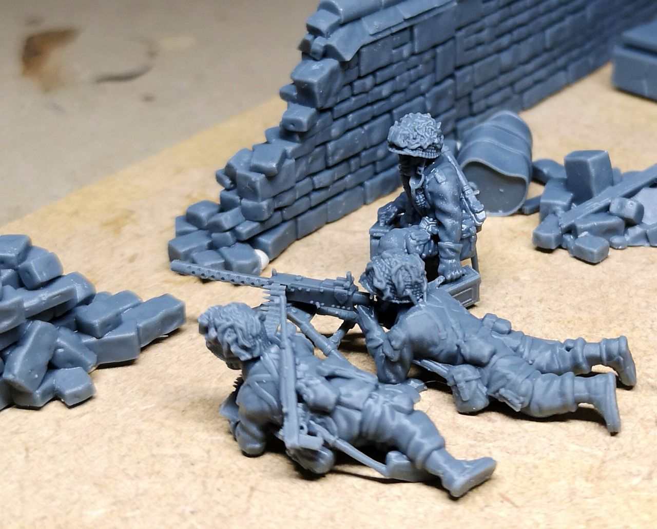 28mm WW2 US paratroopers MMG M1919