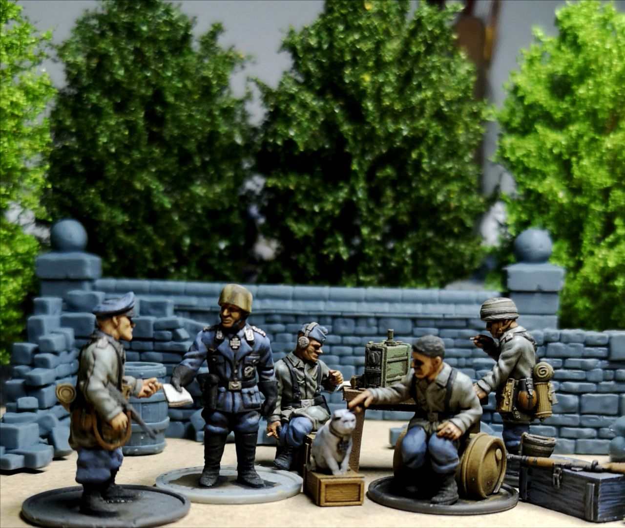 28mm WW2 German Paratrooper Officer Set