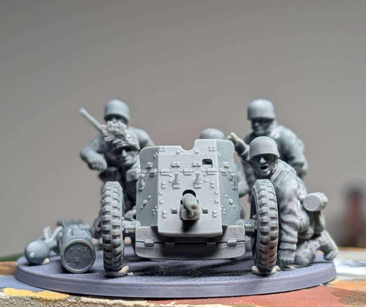 28mm WW2 Fallschirmjager PaK36