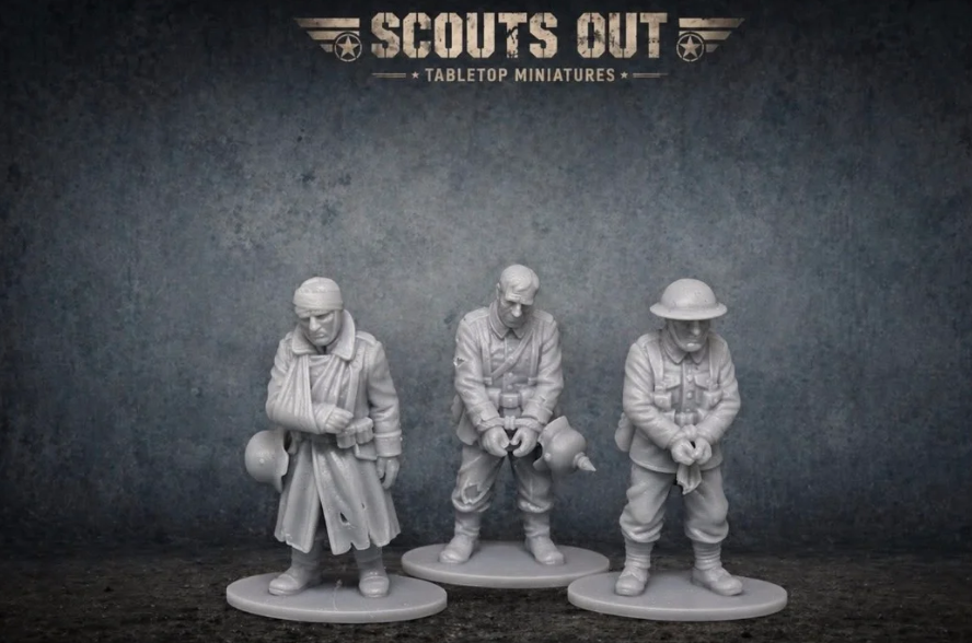 28mm WW1 Scouts Out Prisoners