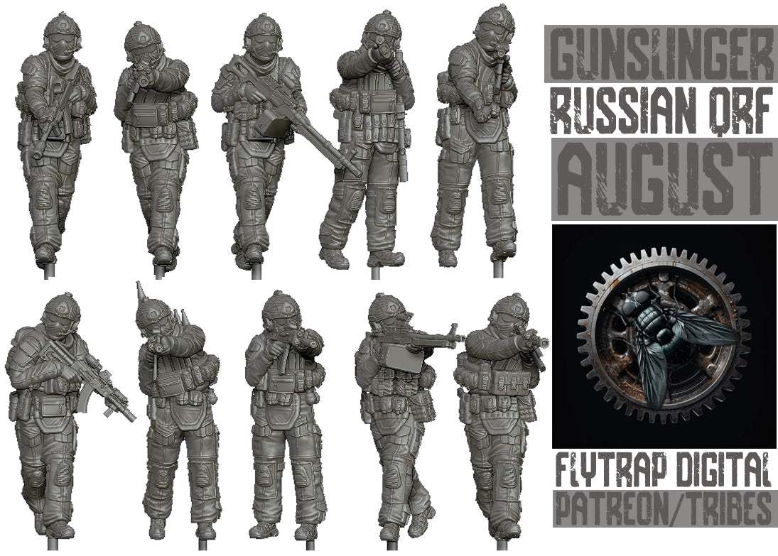 28mm Modern GUNSLINGER Russian QRF Squad resin miniatures set unpainted detailed models for tabletop gaming