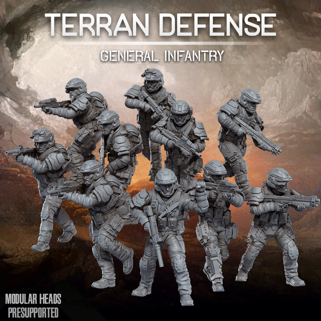 32mm Terran Defense Infantry