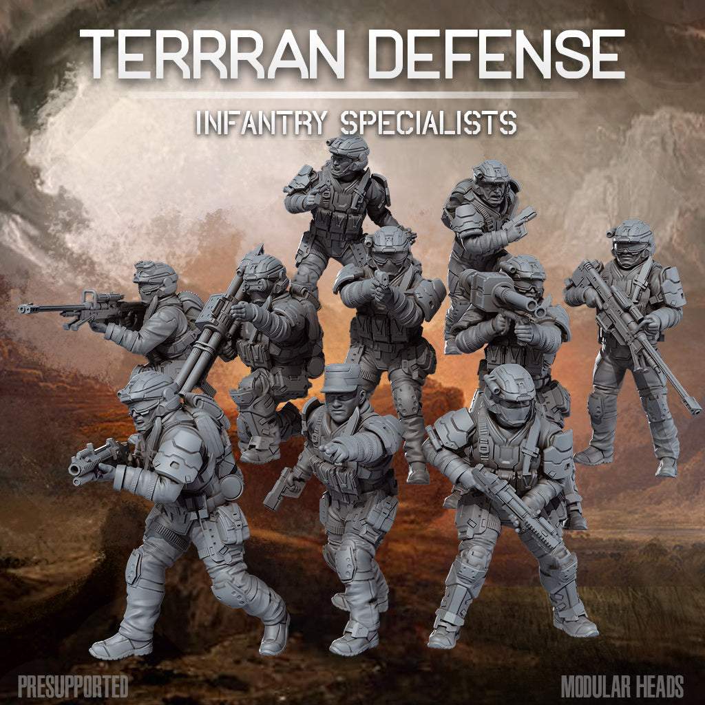 32mm Terran Defense Infantry Specialists