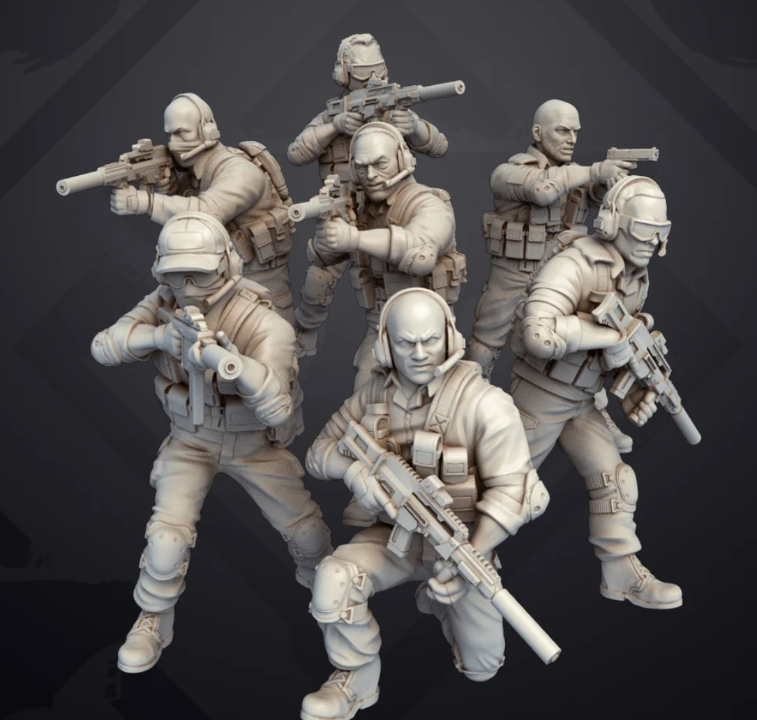 32mm Veldt Hound Mercenaries