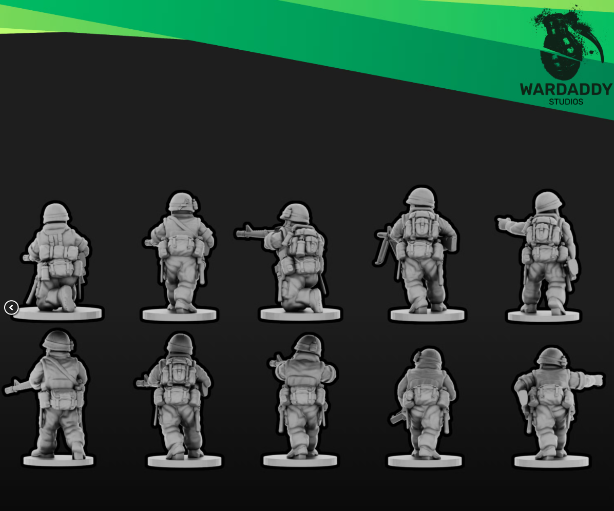 15mm Modern US Army Vietnam Squad B