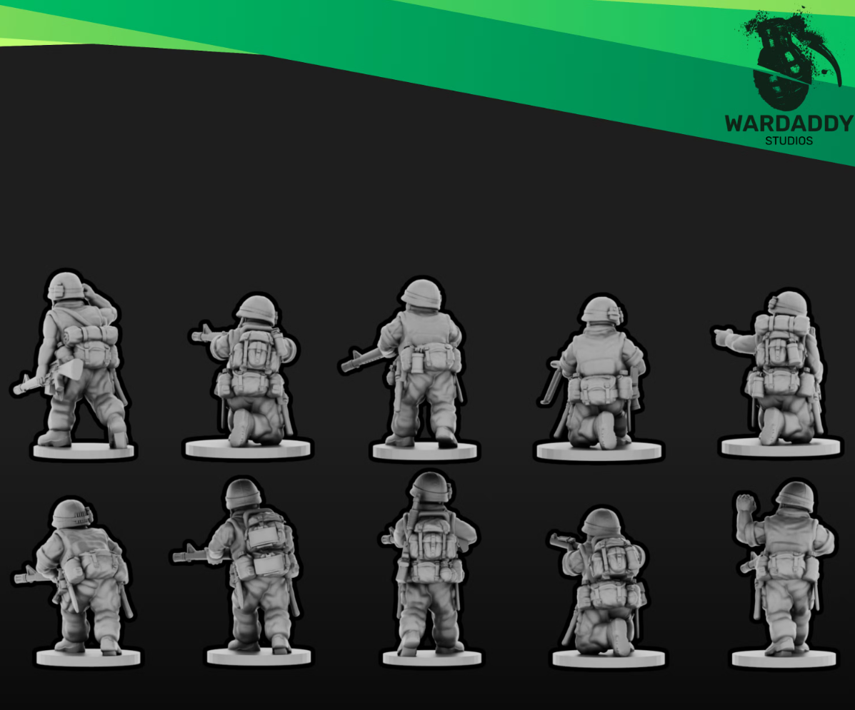 15mm Modern US Army Vietnam Squad C
