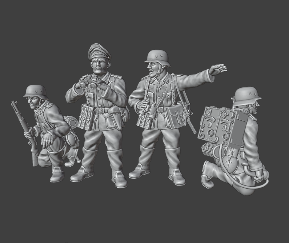 28mm WW2 German Infantry HQ