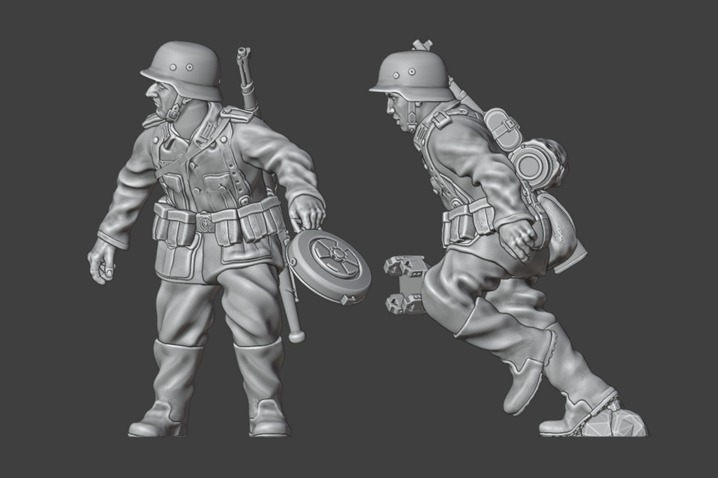 28mm WW2 German Infantry Tank Hunter Team