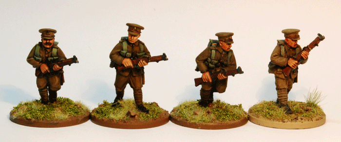 British Infantry Advancing