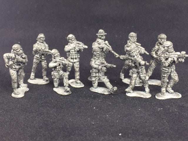 Set of ten 28mm German KSK miniatures for modern skirmish gaming