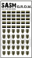 28mm GROM Decals set for Special Artizan Service Miniatures GROM figures