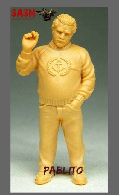 28mm model figure of Pablito cartel boss for NARCOS games