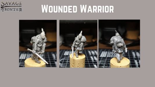 28mm Savage Frontier Wounded Warrior