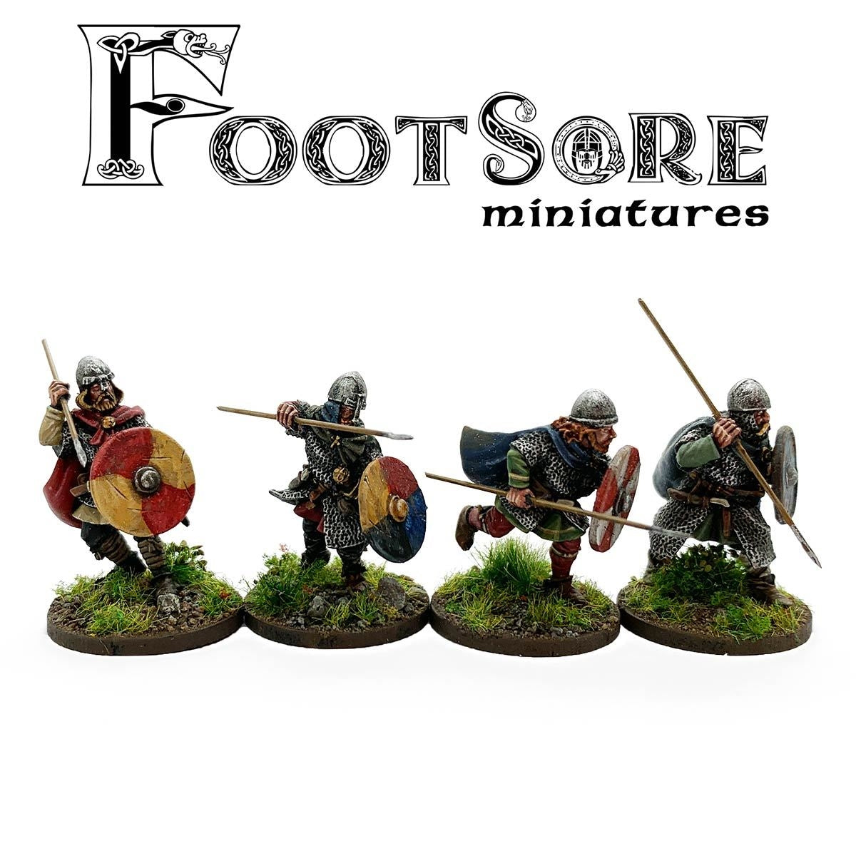 Footsore Miniatures Late Saxon Huscarls with Spears