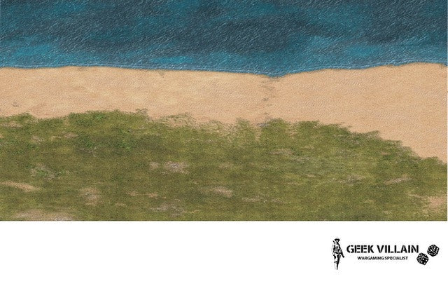 Geek Villain Wargaming Battle Mat 6x4 Normandy