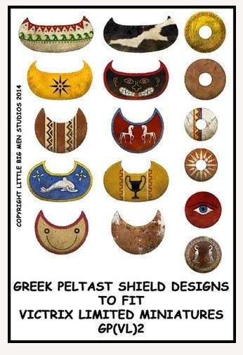 Greek Peltast shield designs 2