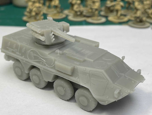 15mm modern Ukrainian BTR-4 3D printed resin military vehicle model unpainted