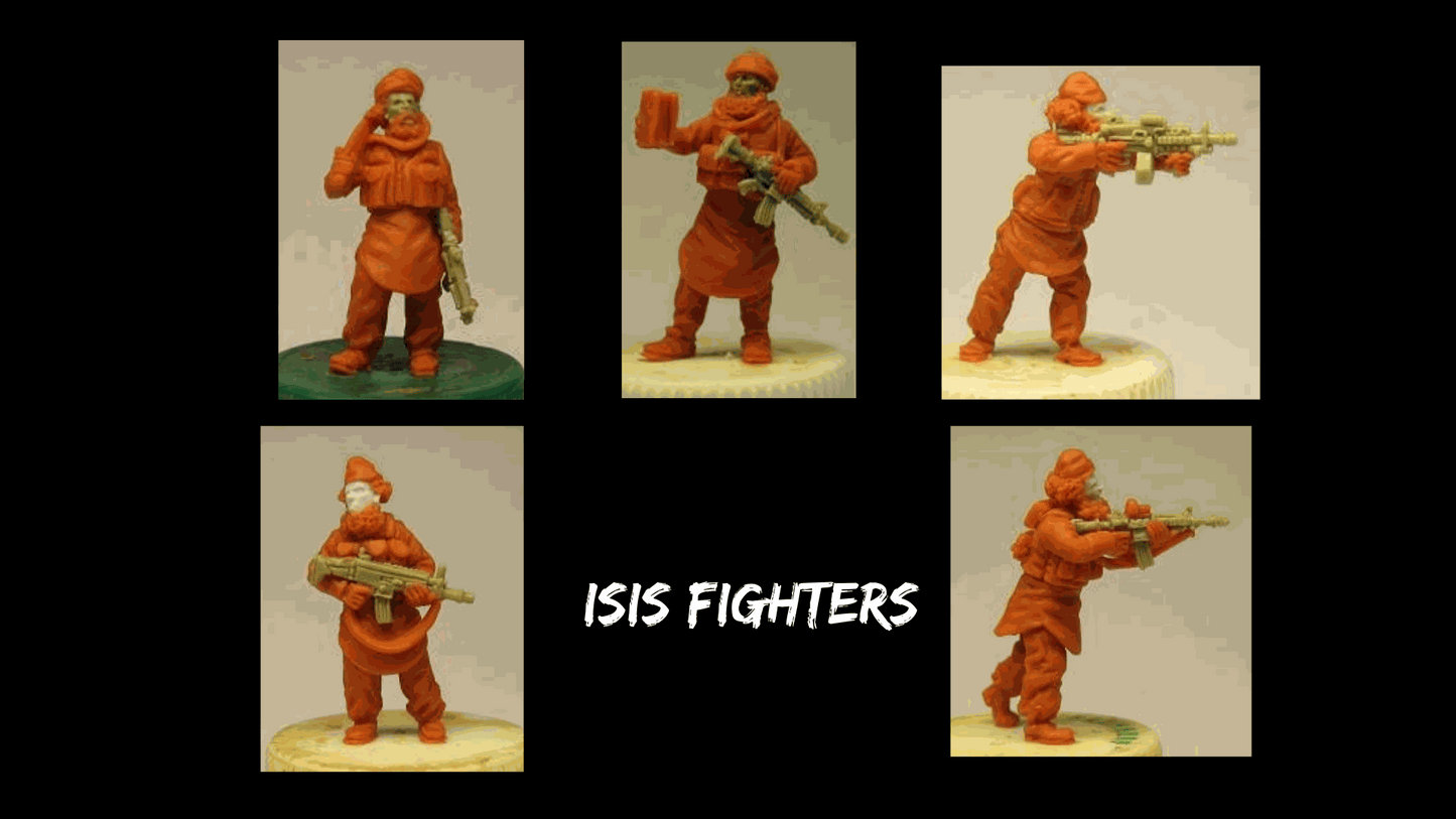 28mm Modern Insurgent fighters 1